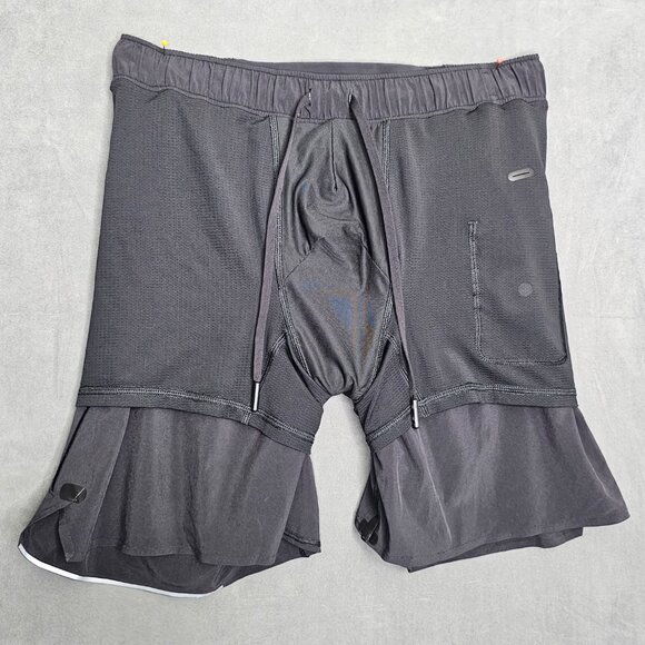 Lululemon Speed Up Shorts Black Size M – Women’s Running Gym Activewear A3-23 - Picture 4 of 5